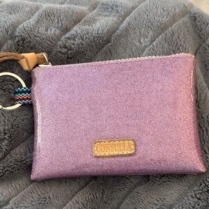 Consuela Shimmering Lavender Wristlet